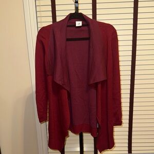 CAbi Women's Burgundy Drape Cardigan - Size XS